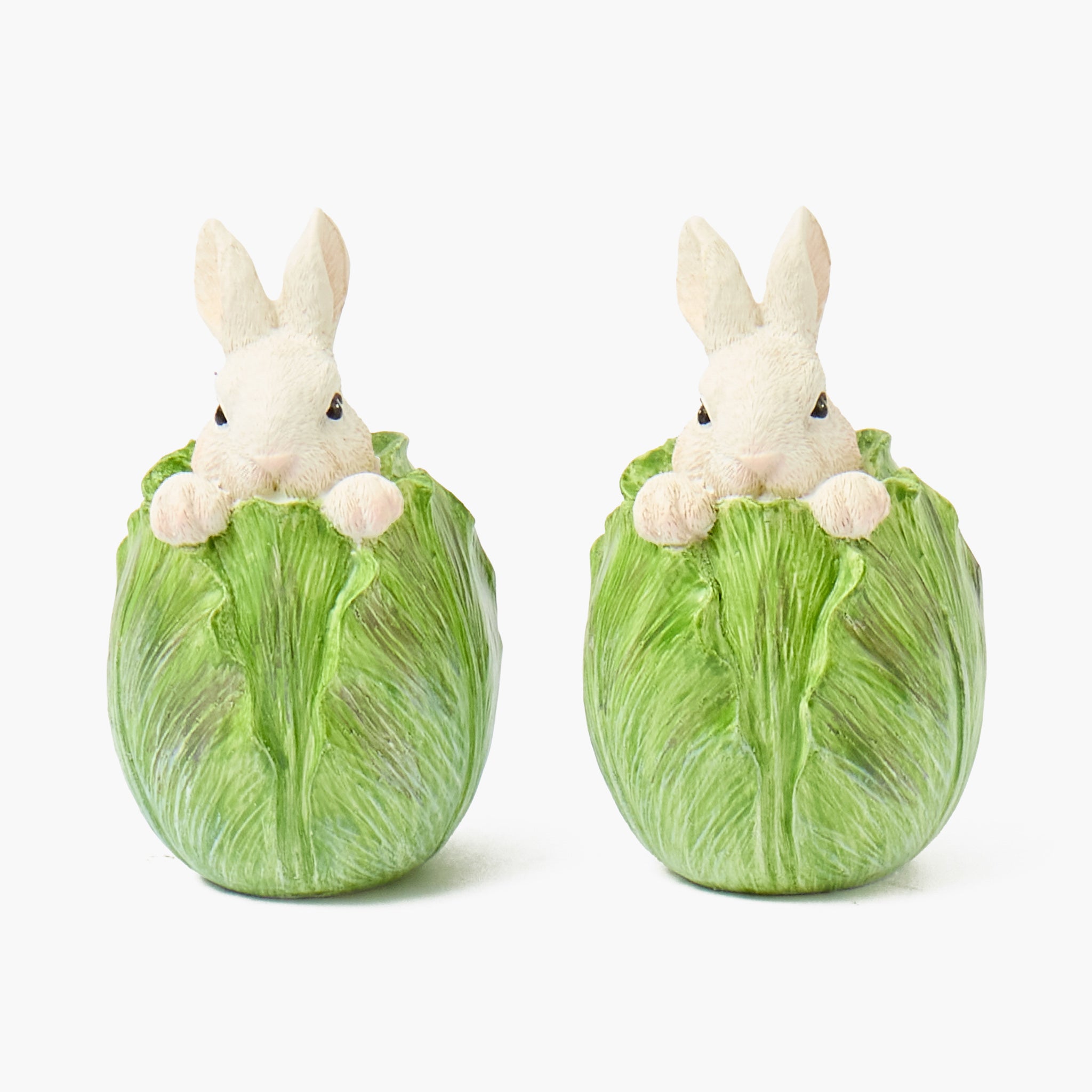Peeping Cabbage Bunny (Pair)