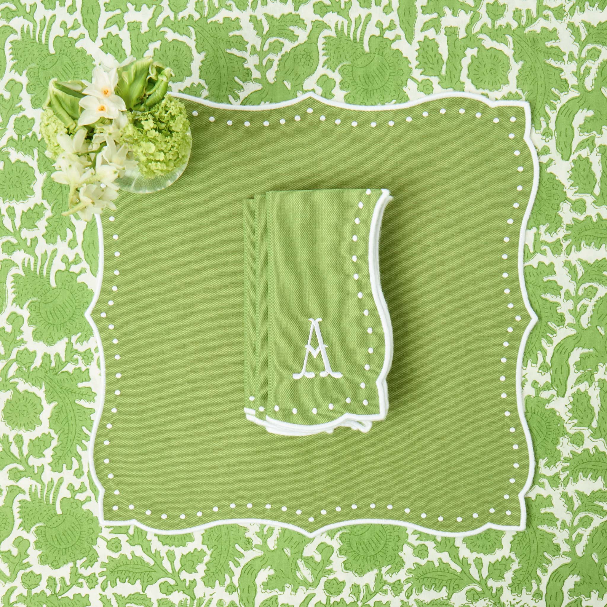 Celestria Green Napkins (Set of 4)