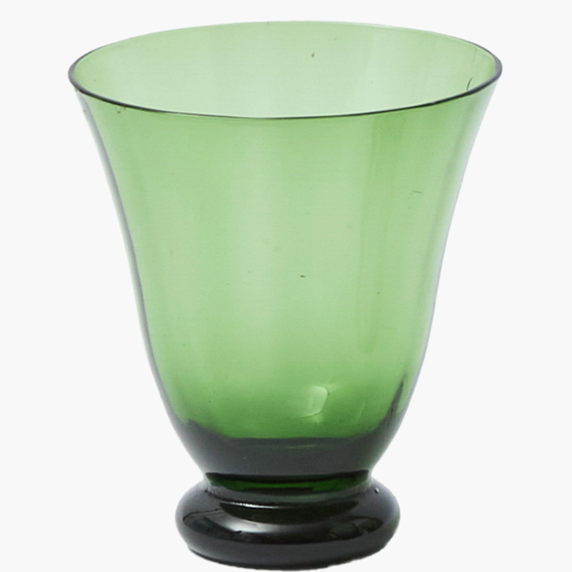 Moss Green Tulip Glasses (Set of 4)