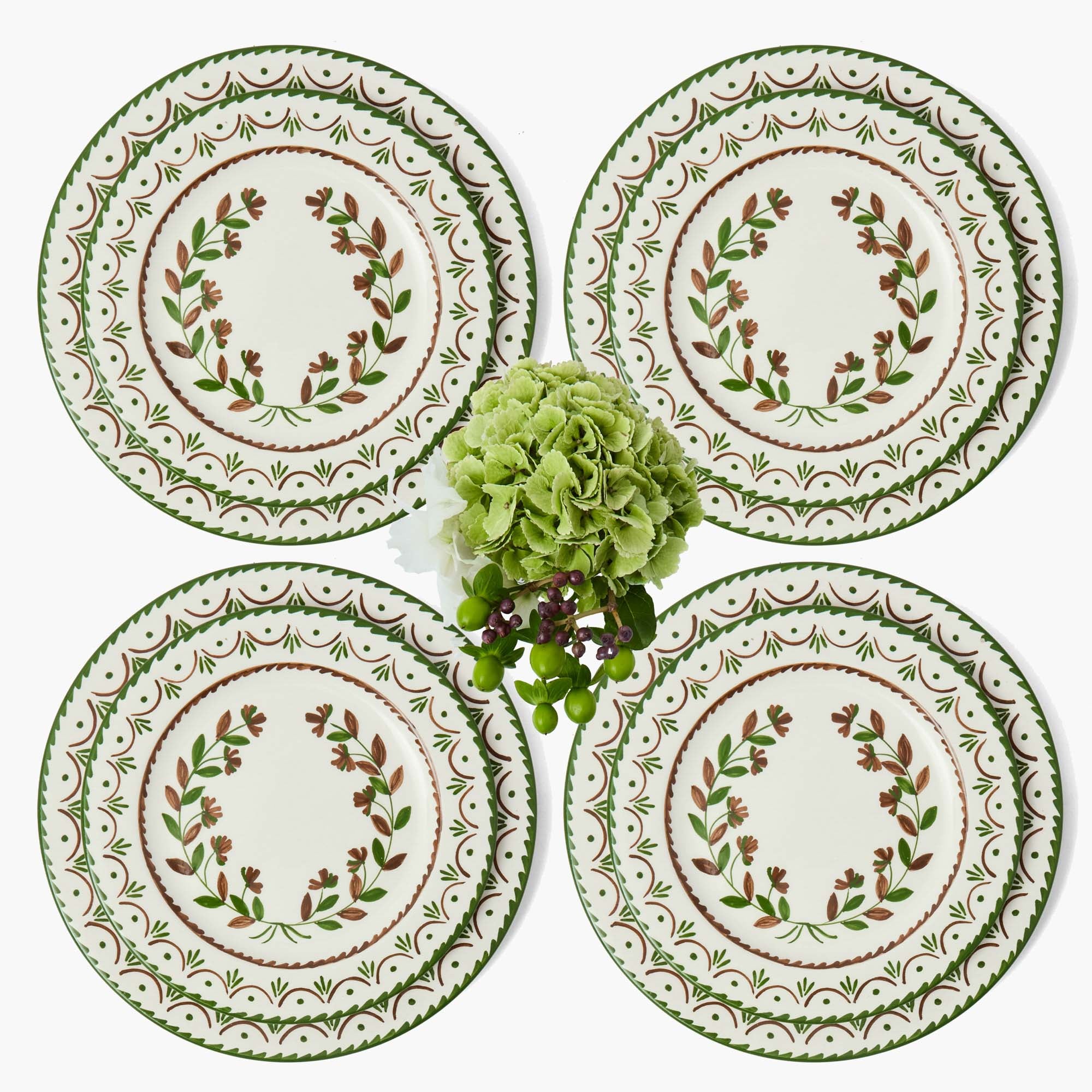 Chocolate Josephine Dinner & Starter Plates (Set of 8)