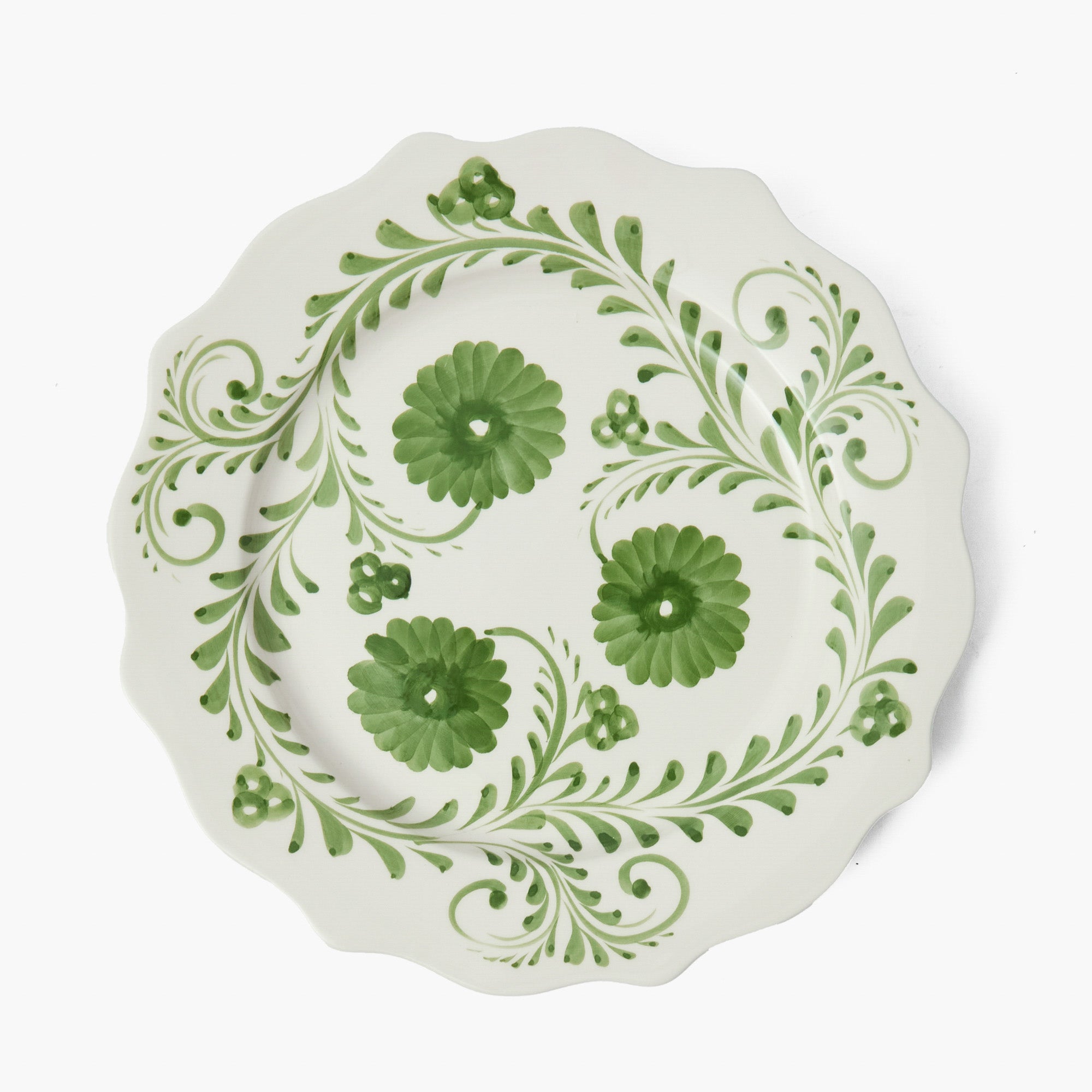 Evergreen Flowers Dinner Plates (Set of 4)