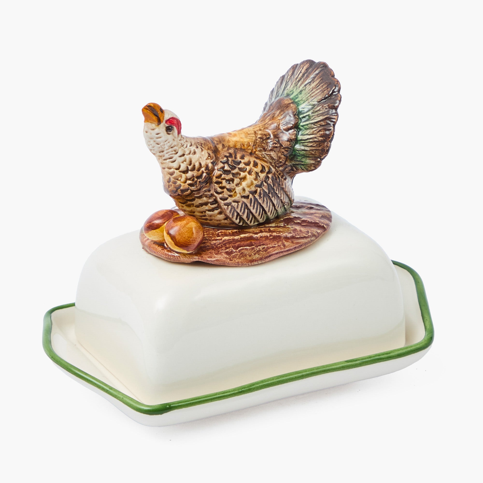 Wood Grouse Butter Dish