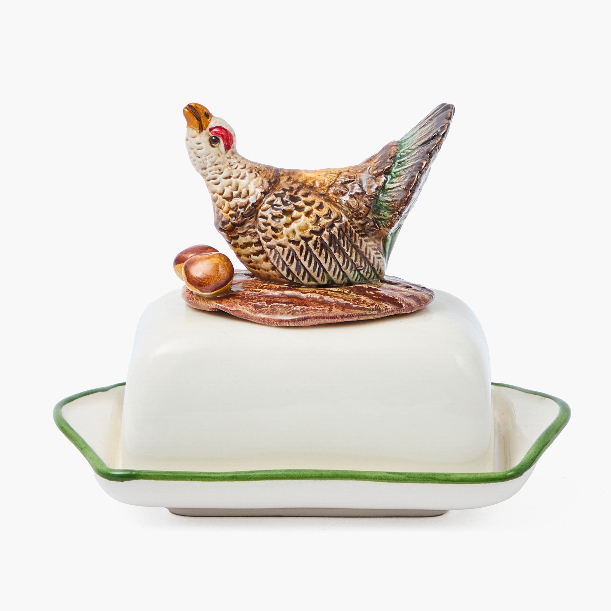 Wood Grouse Butter Dish