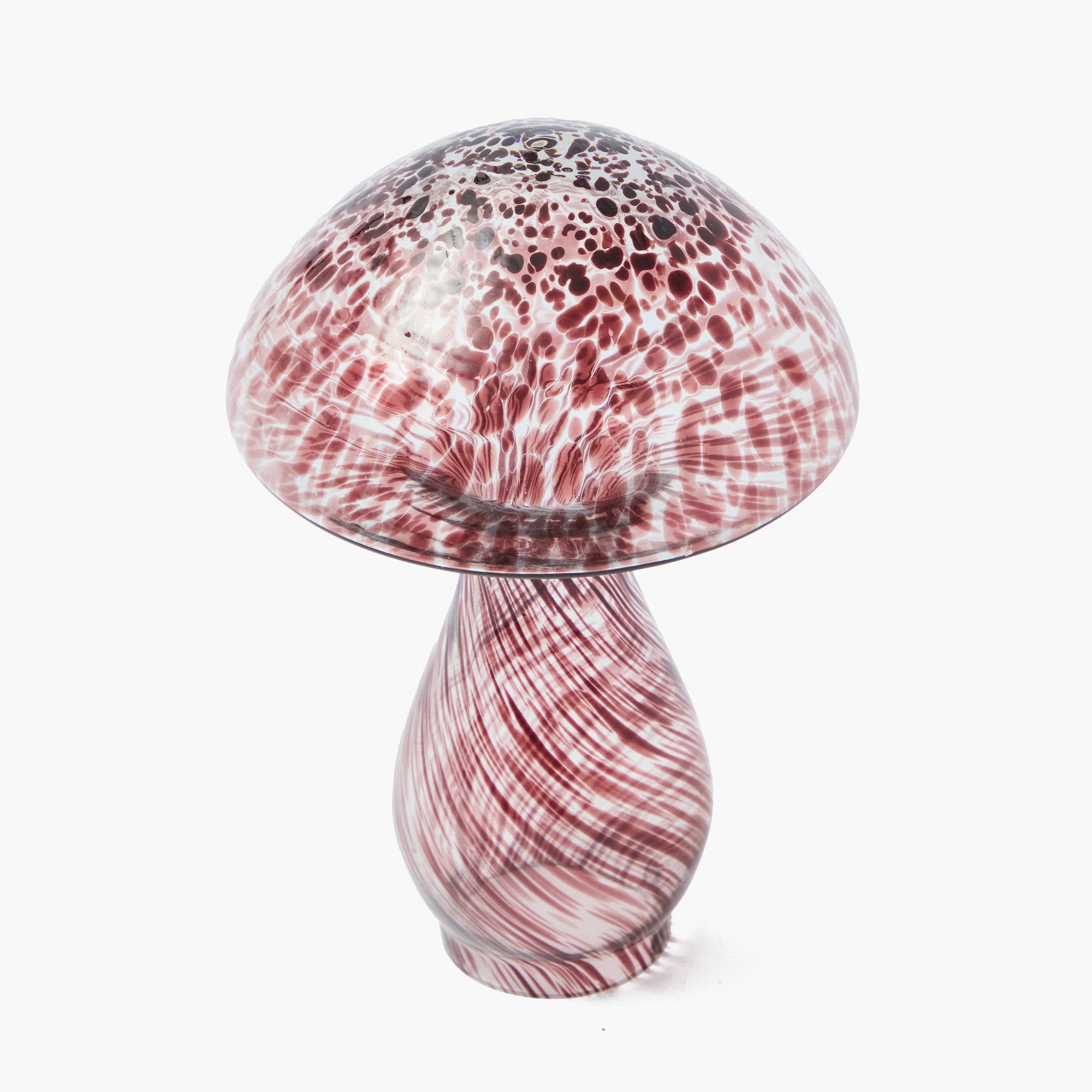 Brown Speckled Glass Mushroom Family