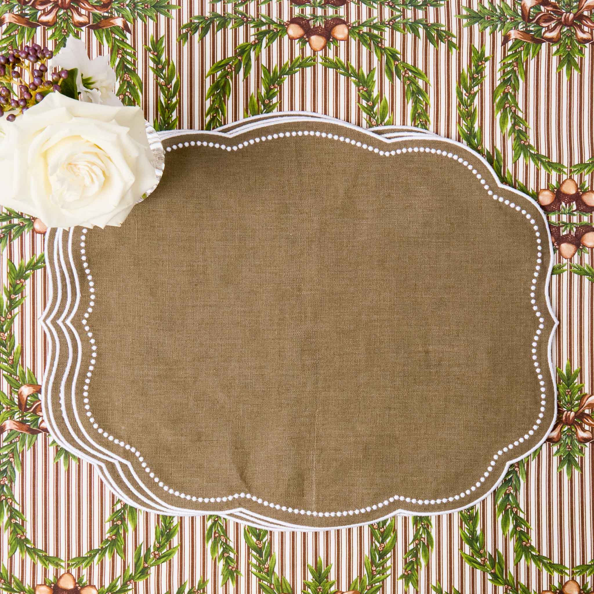 Eloise Walnut Linen Placemats (Set of 4)