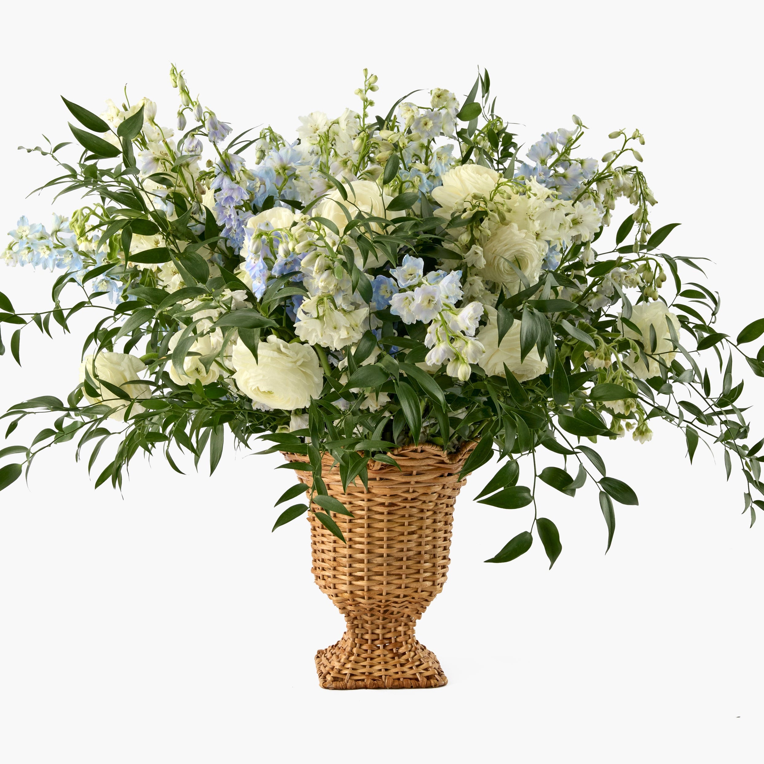 Small Rattan Urn Vase