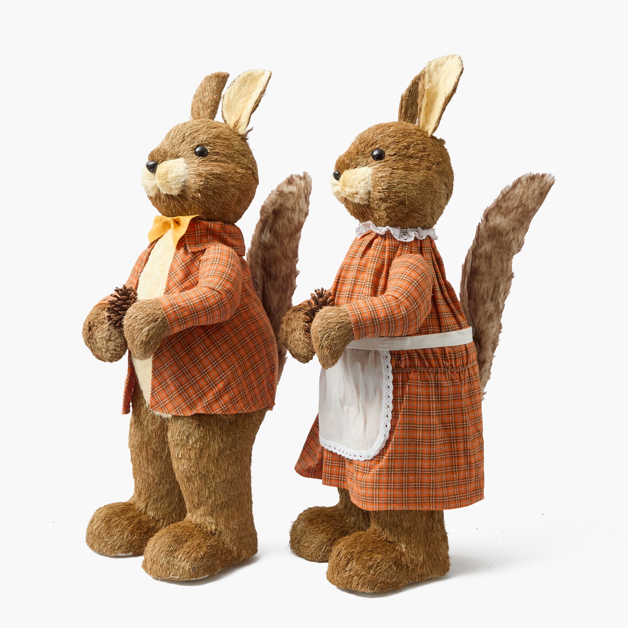 Extra Large Mr. & Mrs. Fall Squirrel (Pair)