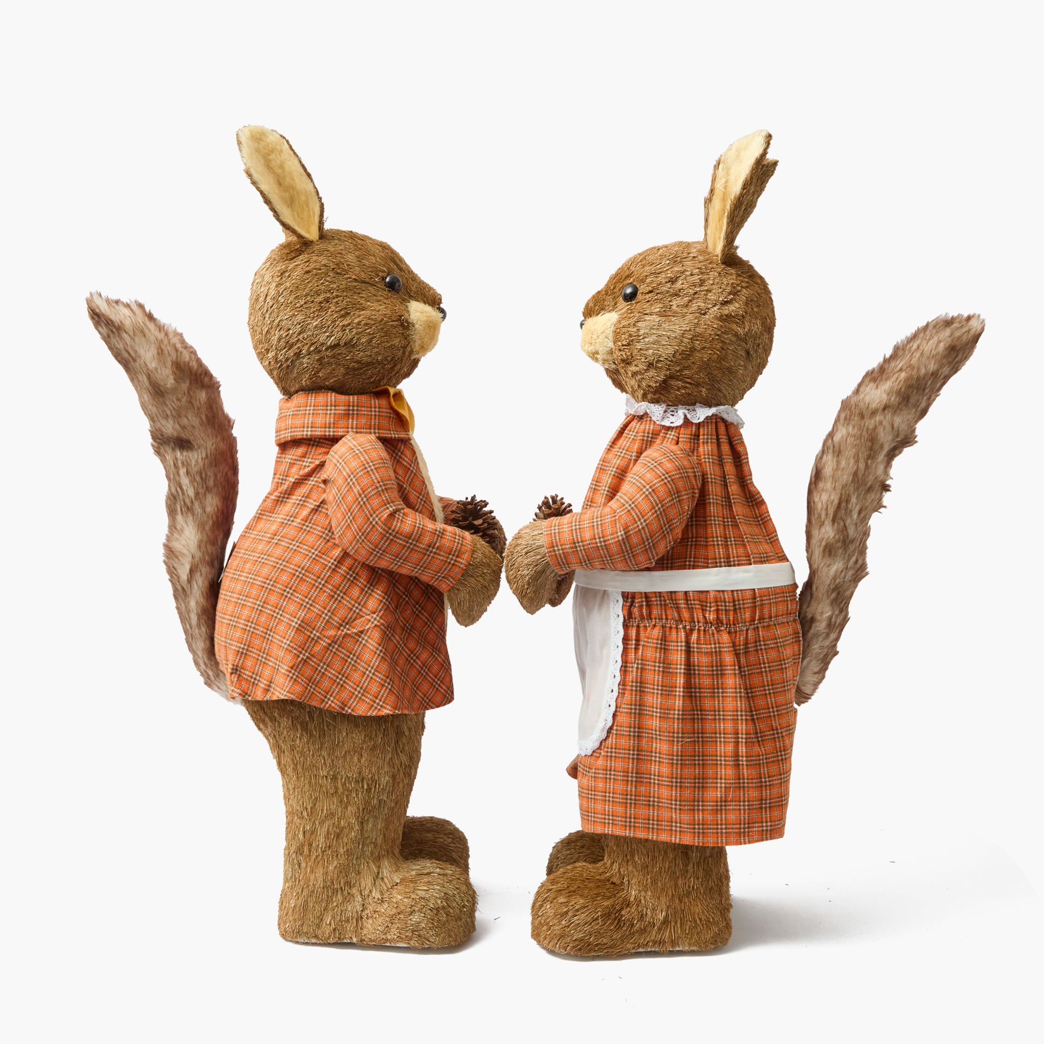 Extra Large Mr. & Mrs. Fall Squirrel (Pair)