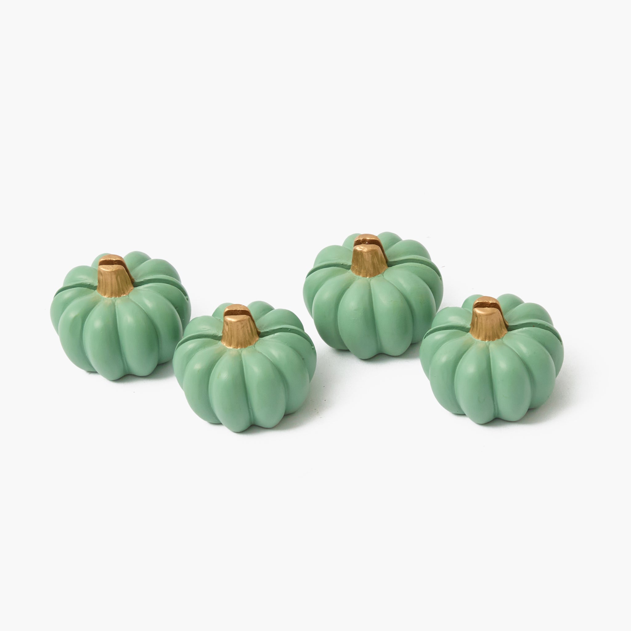 Sage Pumpkin Placecard Holders (Set of 4)