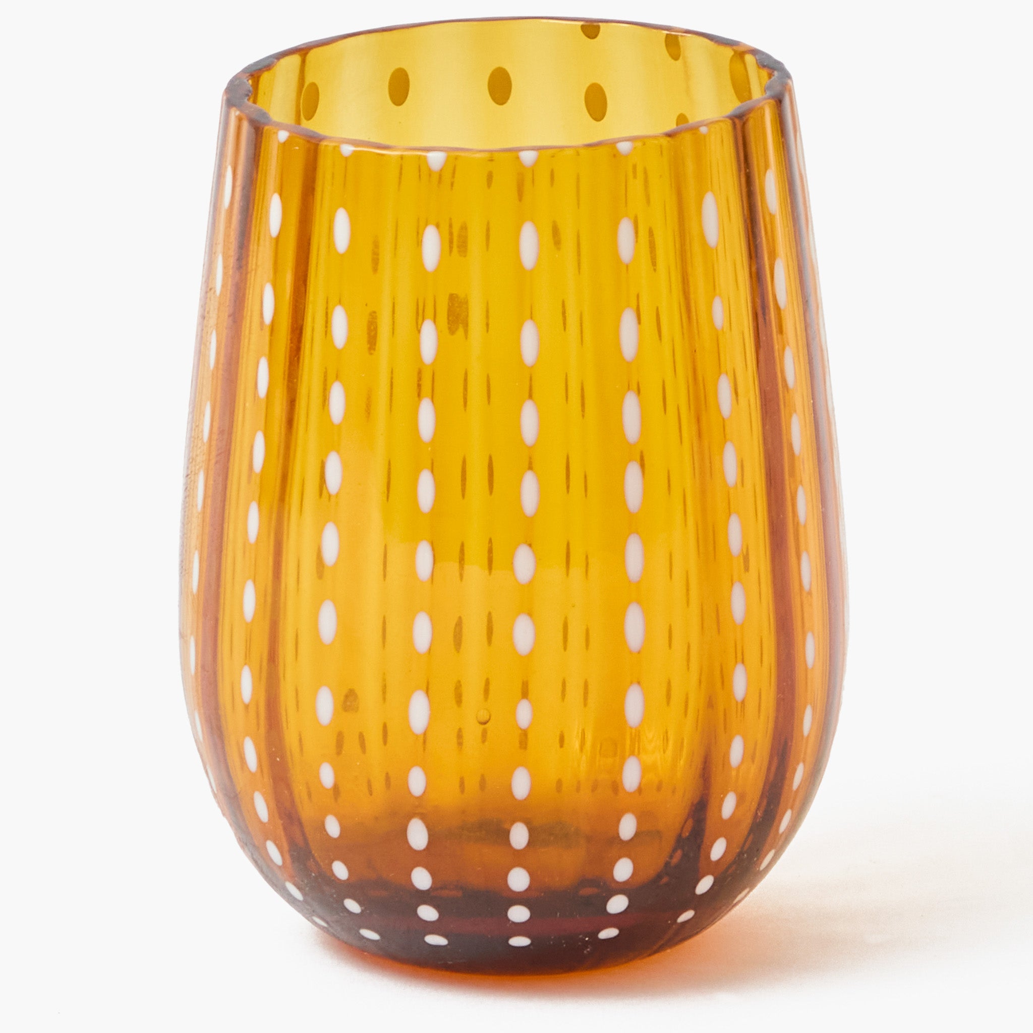 Amber Speckle Water Glasses (Set of 6)