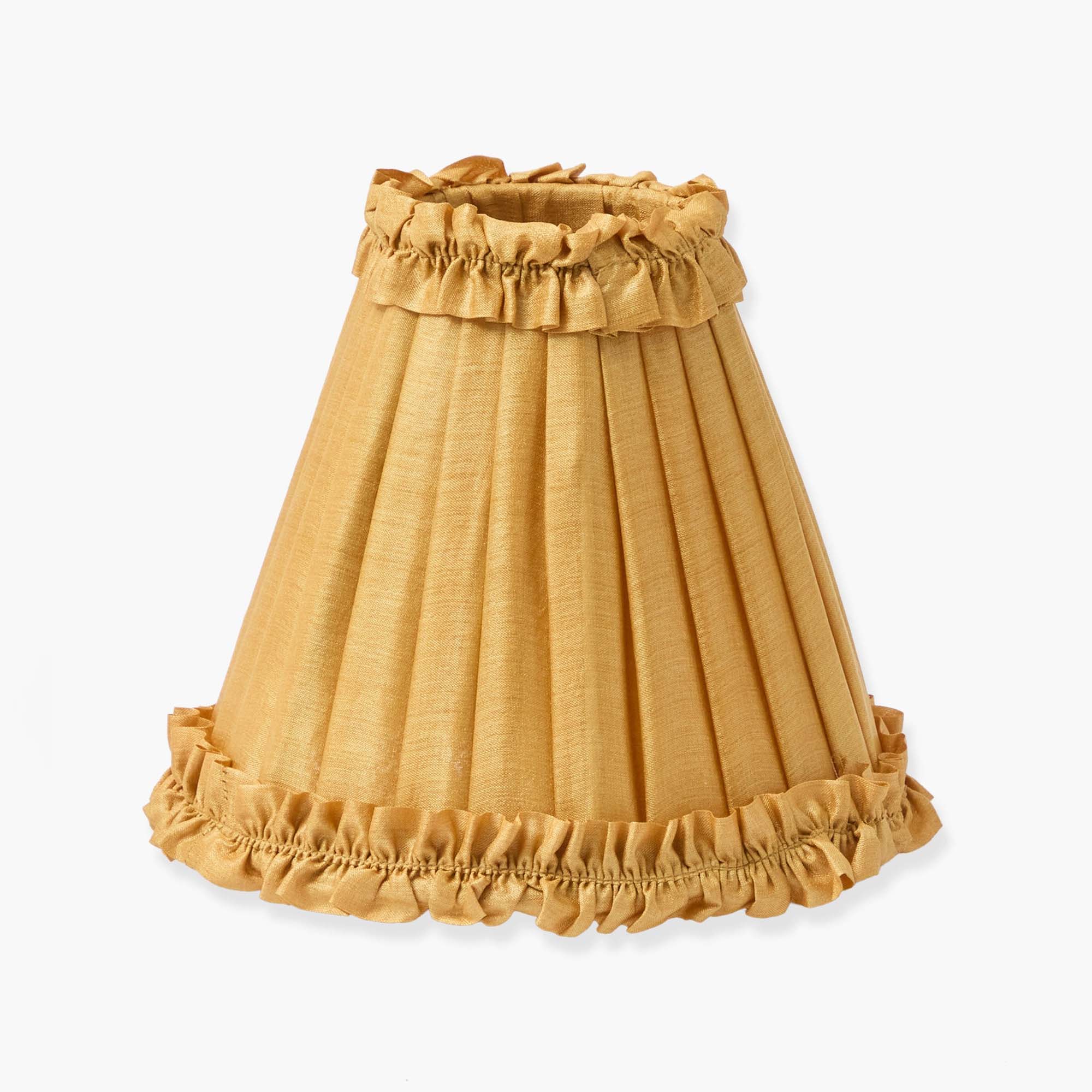 Corn Sheaf Rechargeable Lamp with Caramel Silk Shade (18cm)