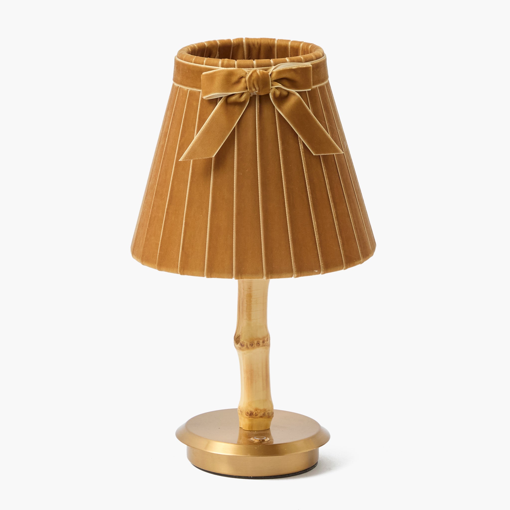 Short Bamboo Rechargeable Lamp