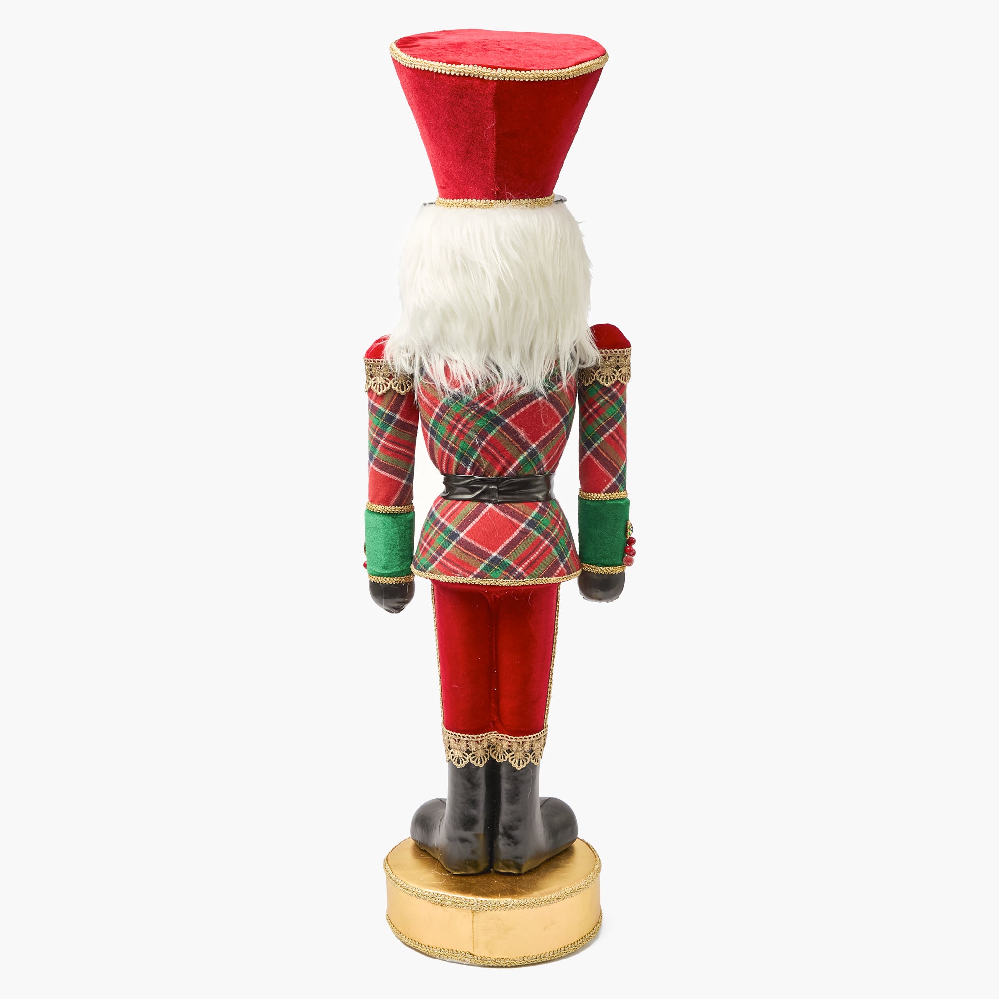 Extra Large Tartan Fabric Nutcrackers (Pair)