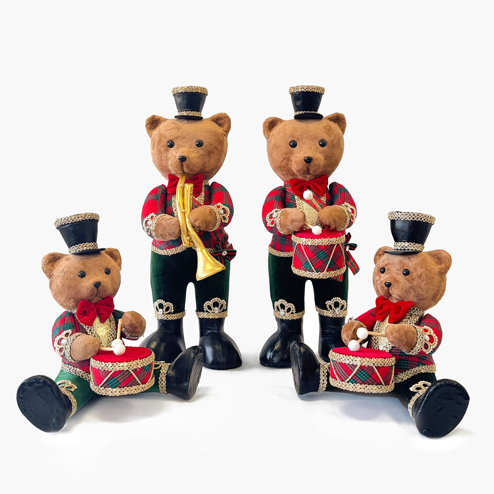 Musical Christmas Bears (Pair)