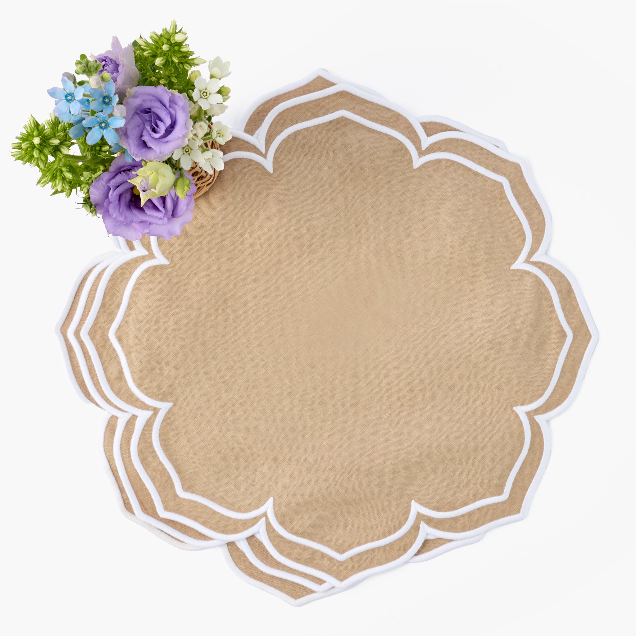 Fleur Sand Placemats (Set of 4)