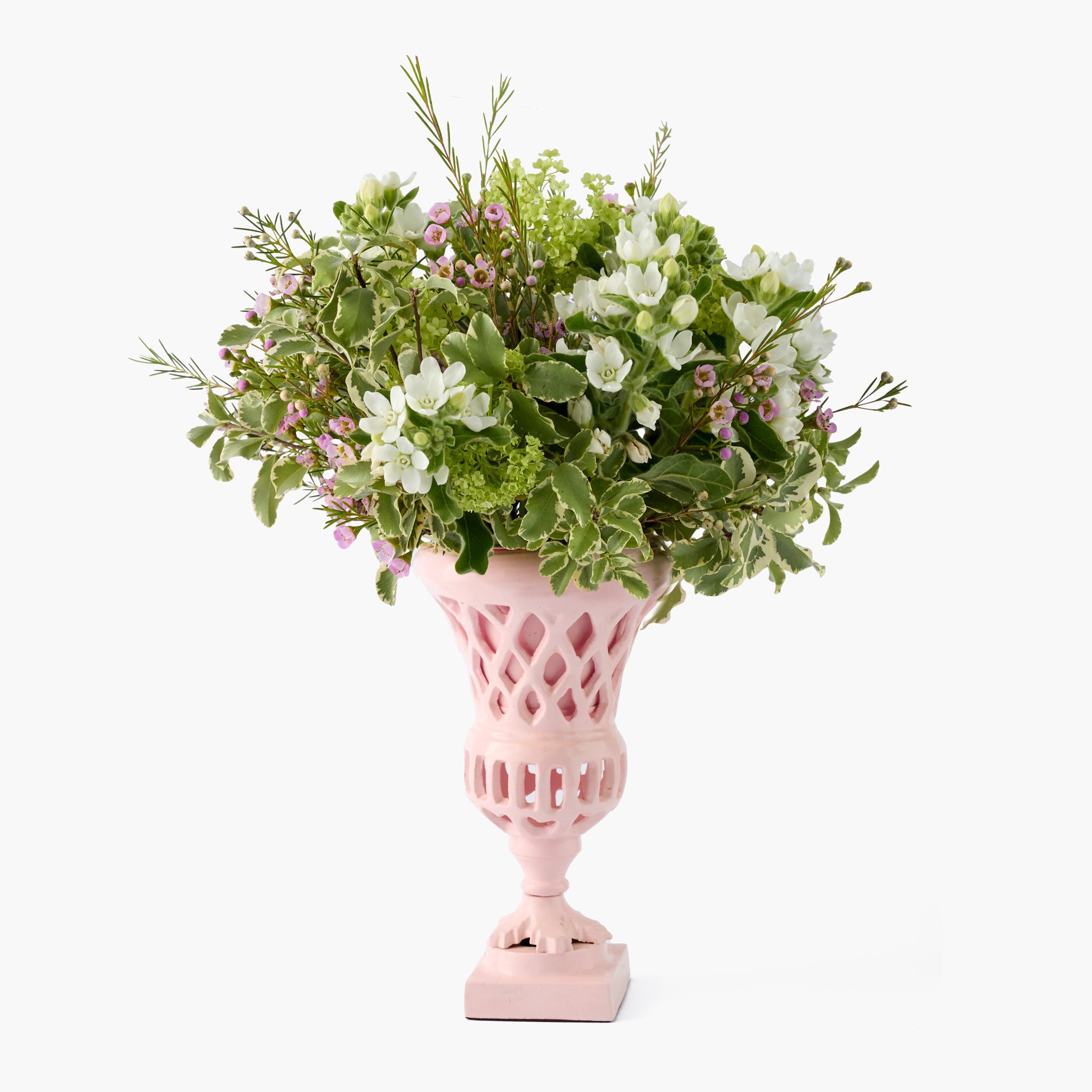Mini Adelaide Pink Lattice Urn Vase