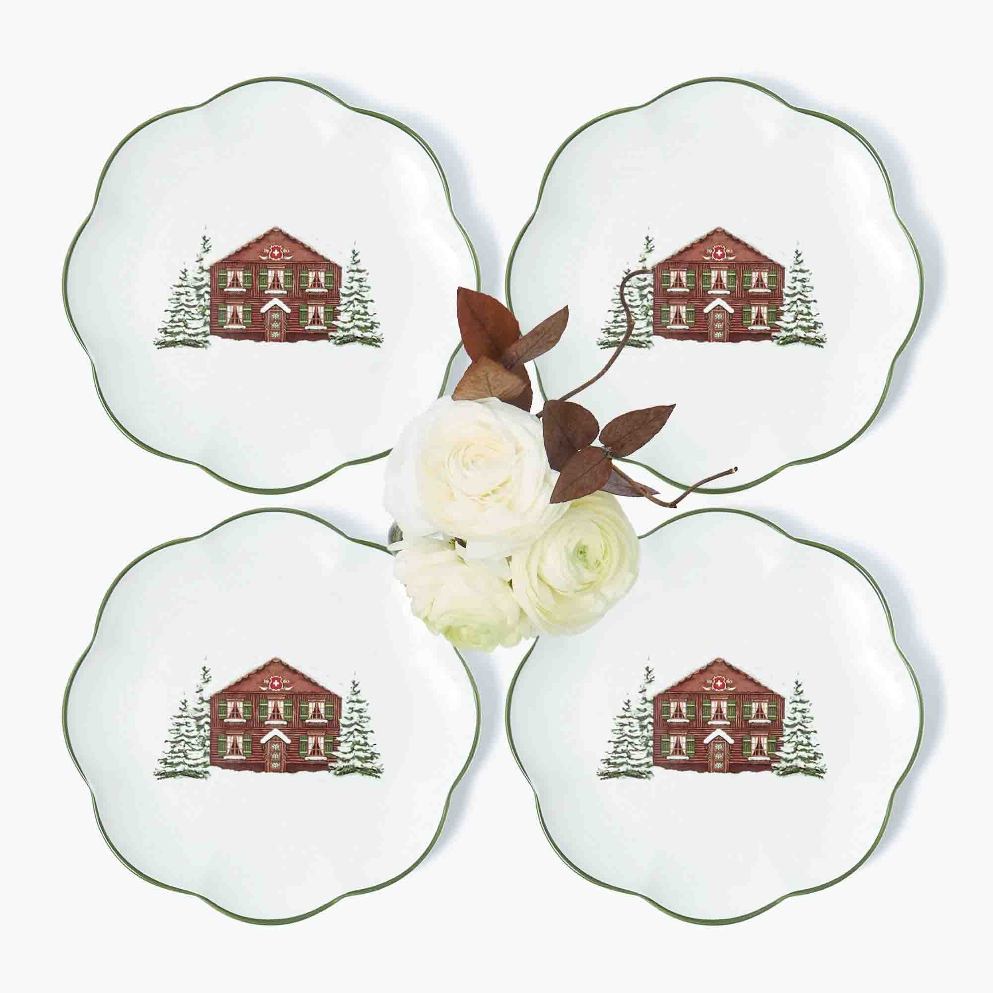 Alpine Chalet Starter Plate (Set of 4)