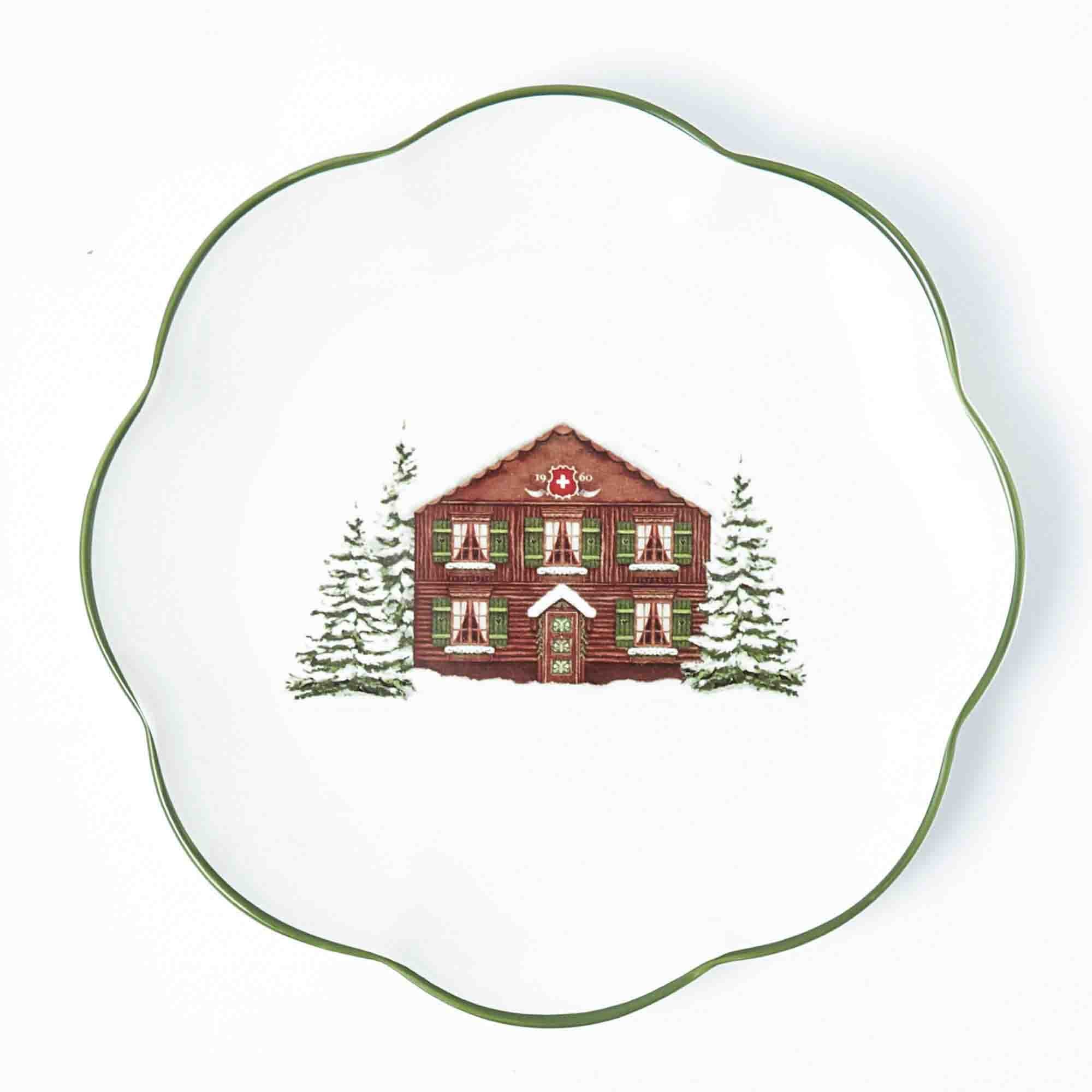 Alpine Chalet Dinner Plate