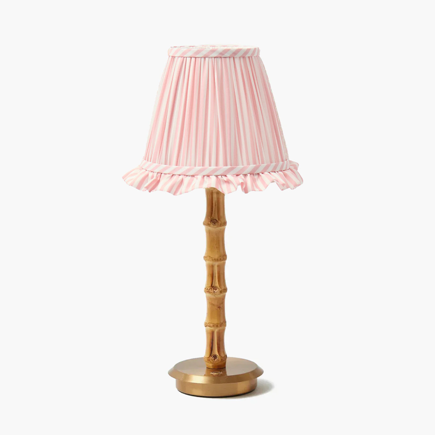 bamboo-rechargeable-lamp-with-pink-stripe-ruffle-shade-18cm