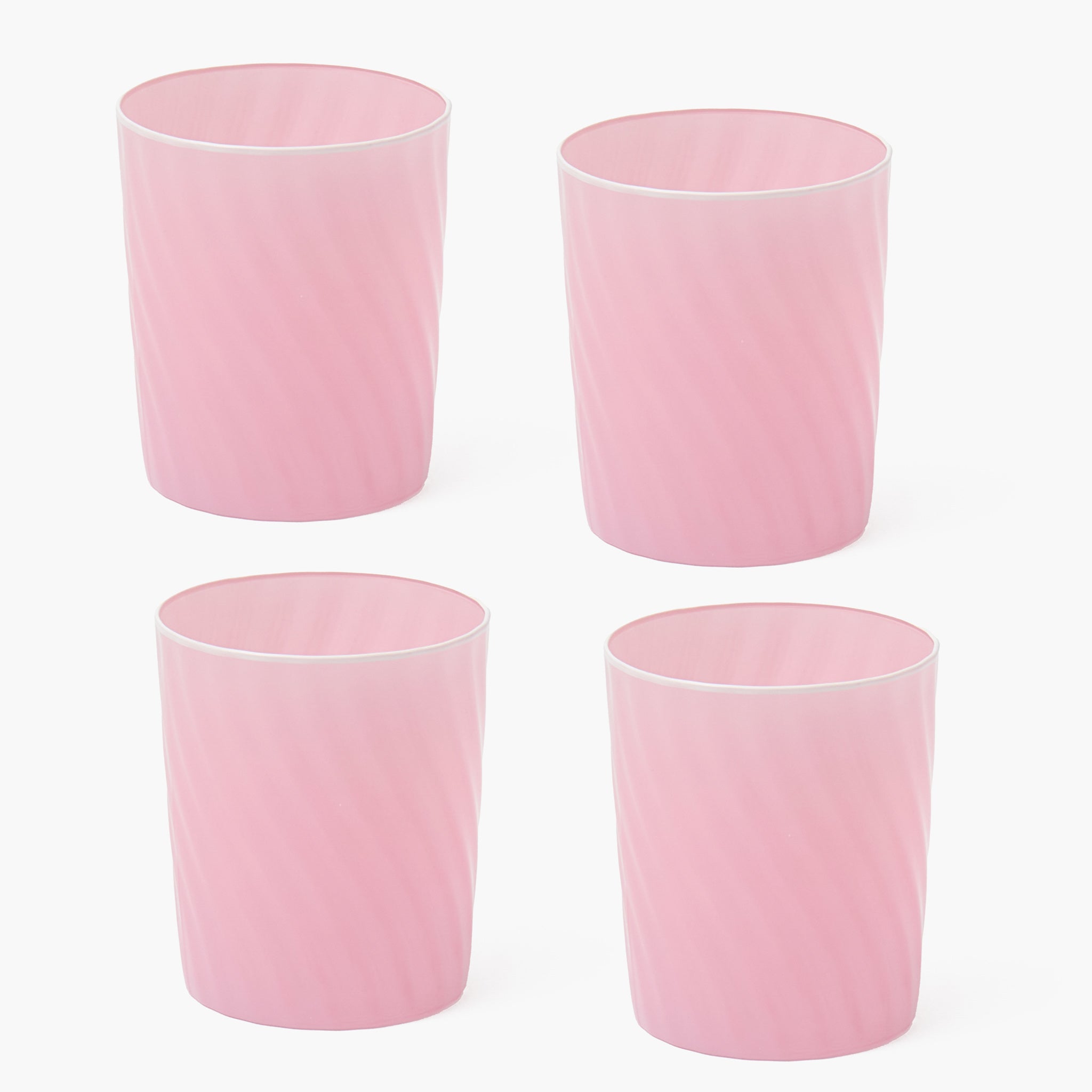 Petal Pink Water Glasses (Set of 4)