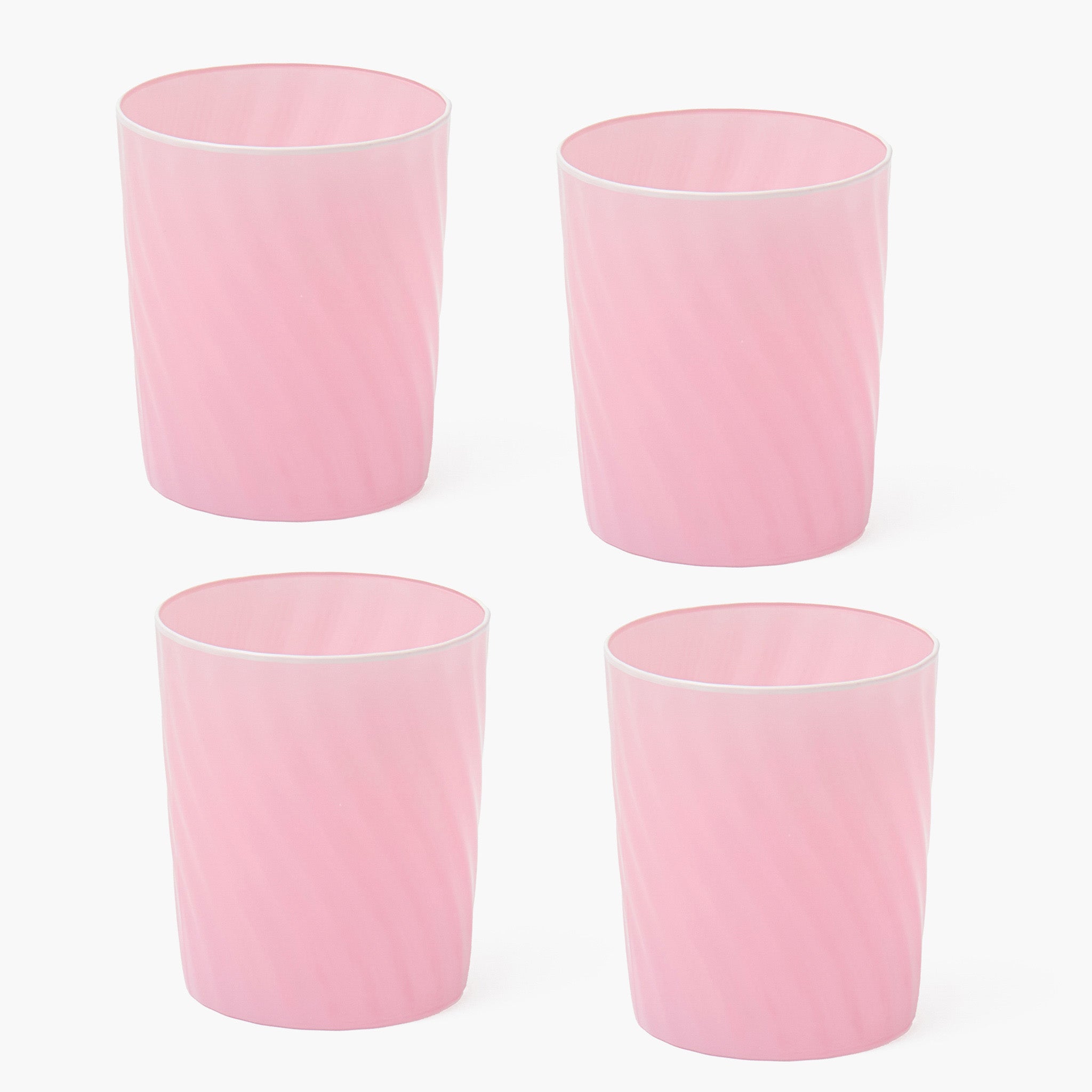 Petal Pink Water Glasses (Set of 4)