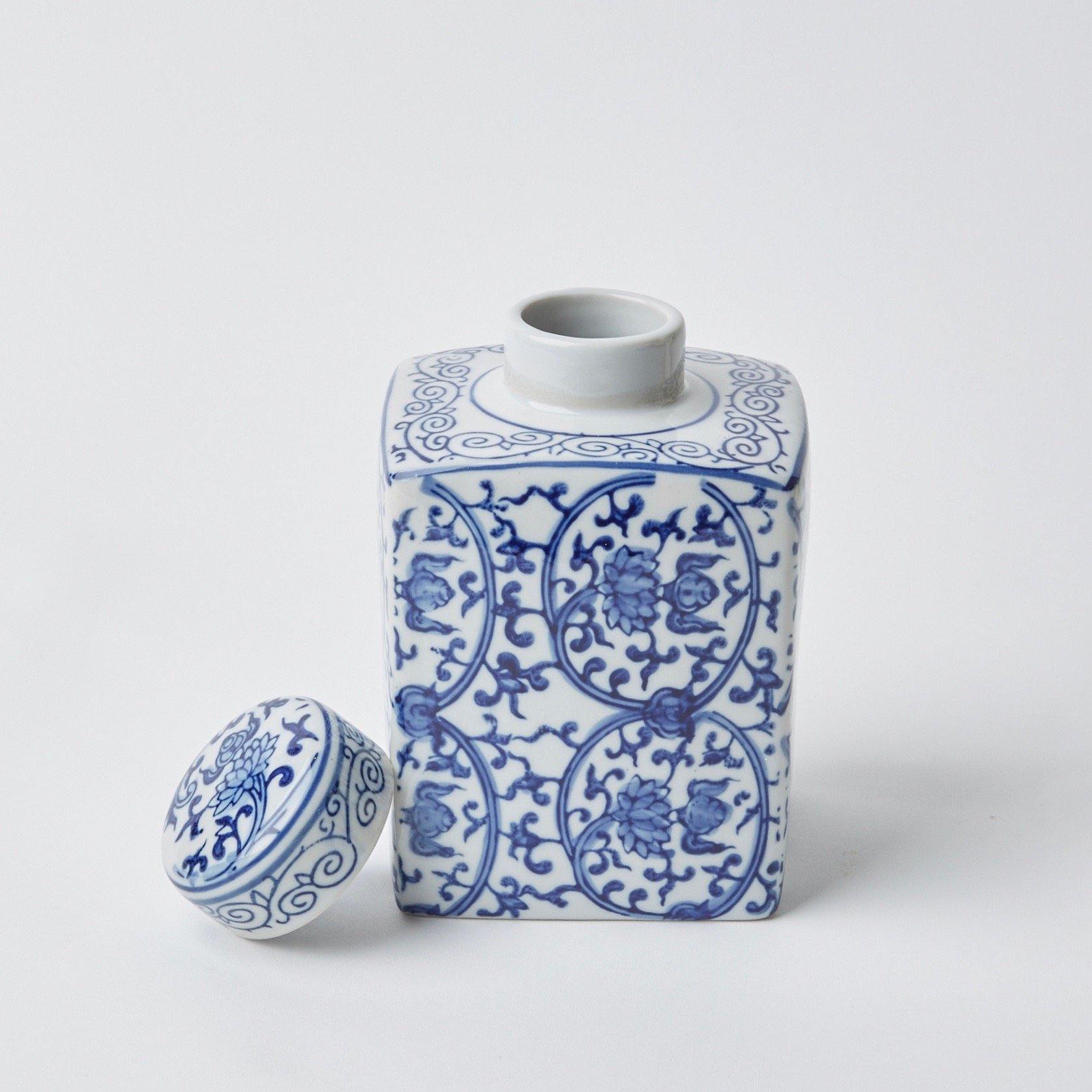 Square Traditional Ginger Jar - Mrs. Alice