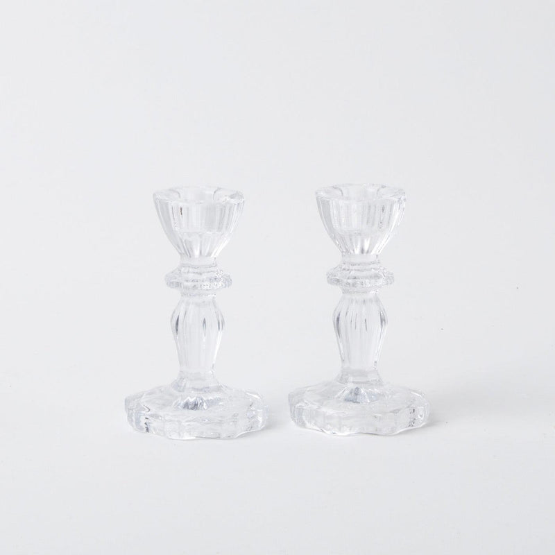 Lace Edge Candle Holders (Pair) - Mrs. Alice