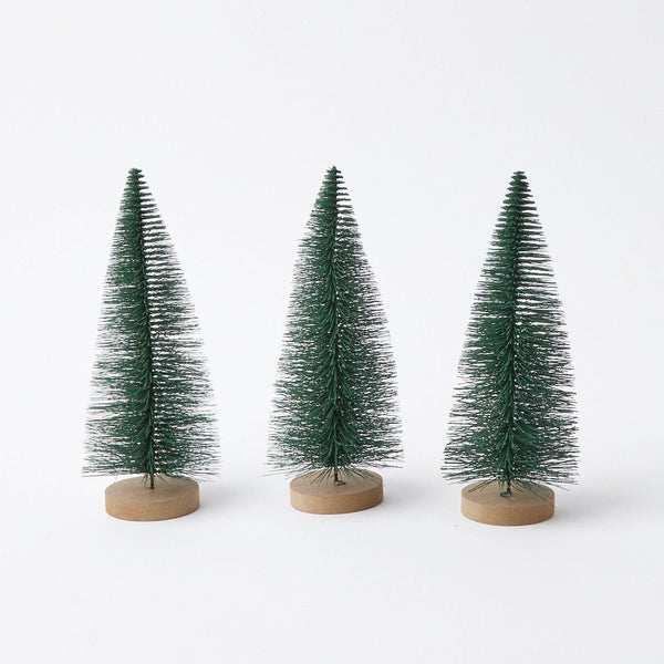Elevate your holiday decor with our Set of 3 Small Green Christmas Trees - a charming trio of festive elegance.