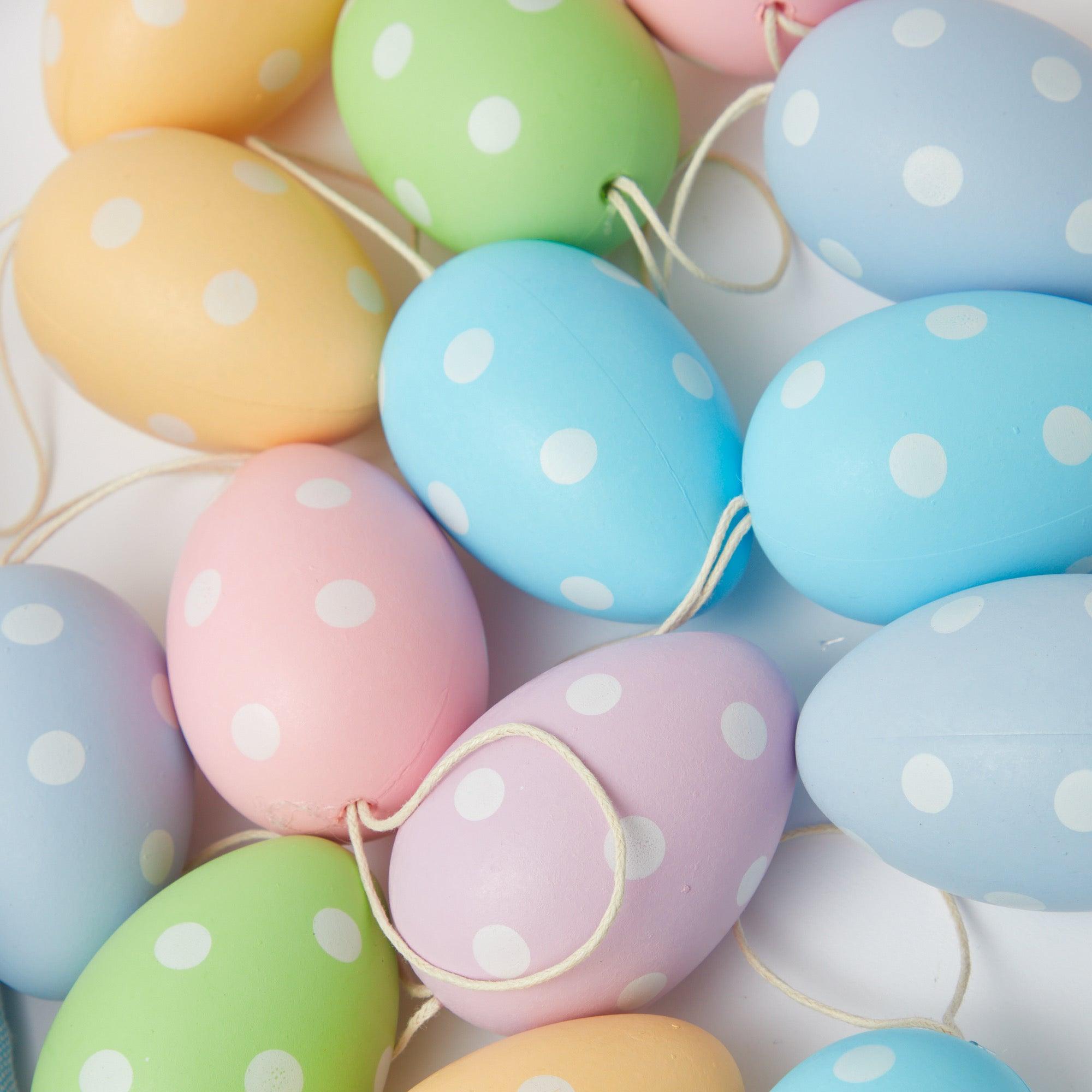 Decorative Polka Dot Eggs - Mrs. Alice