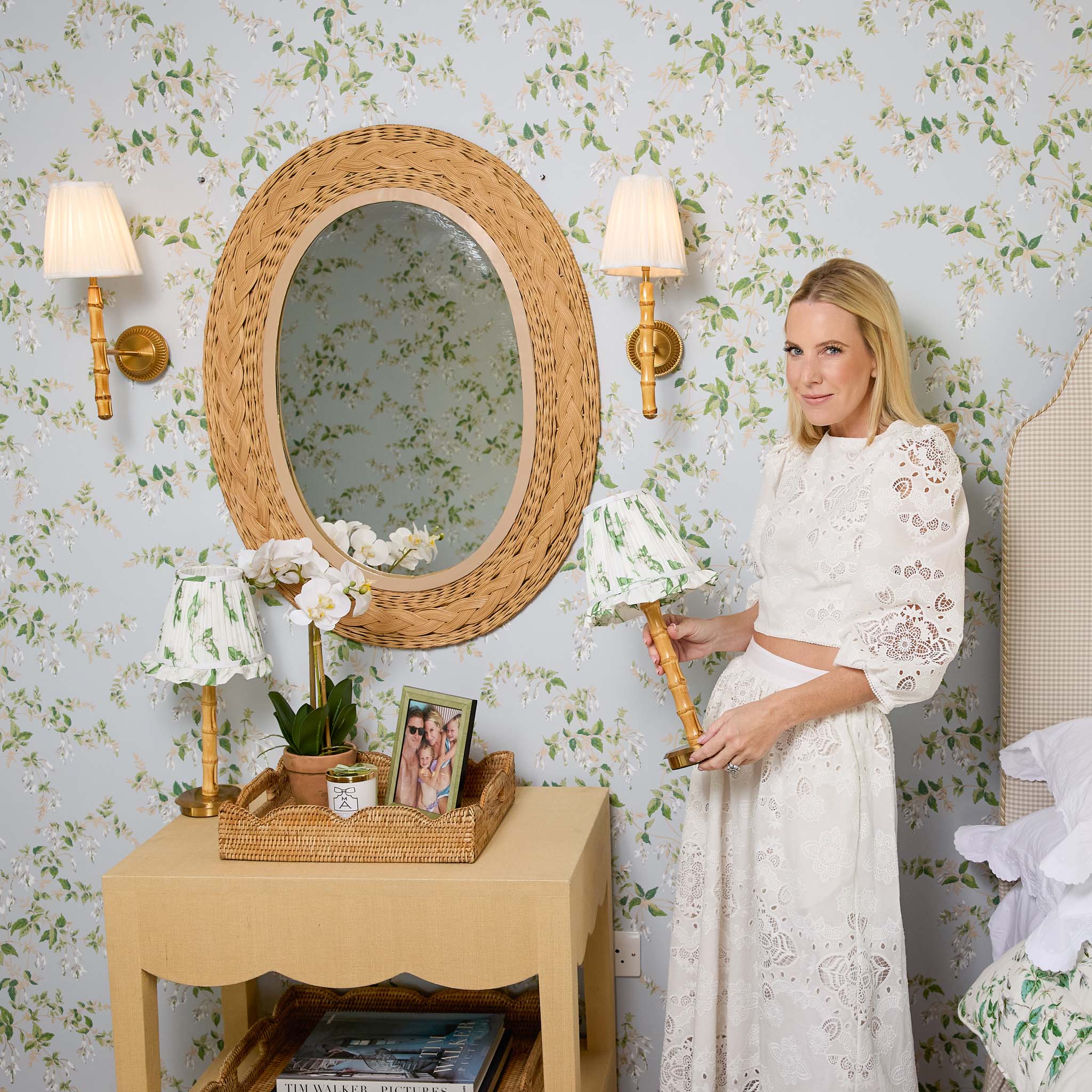 Lily of the Valley Ruffle Lampshade (18cm)