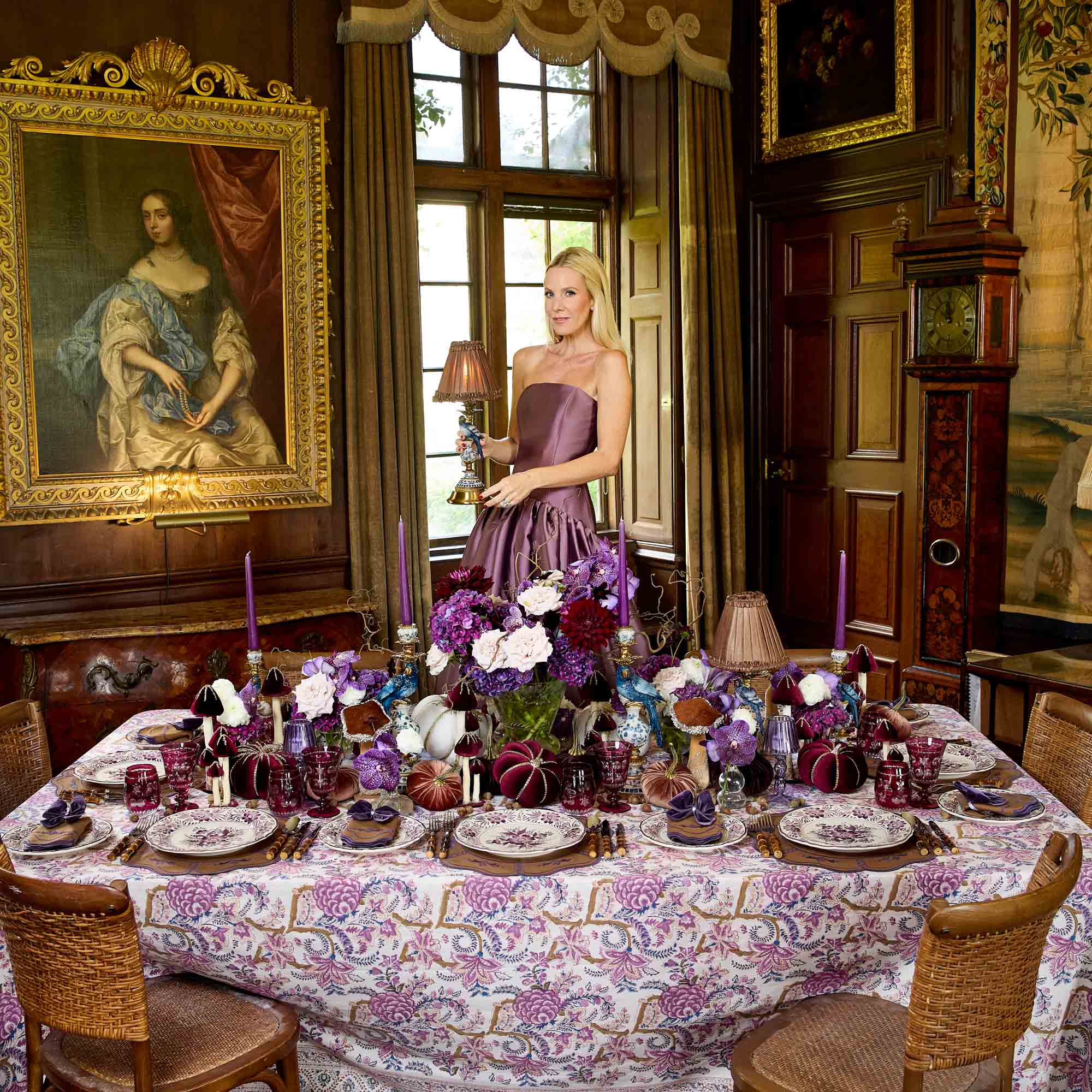 Brown Frilled Silk Lampshade (18cm)