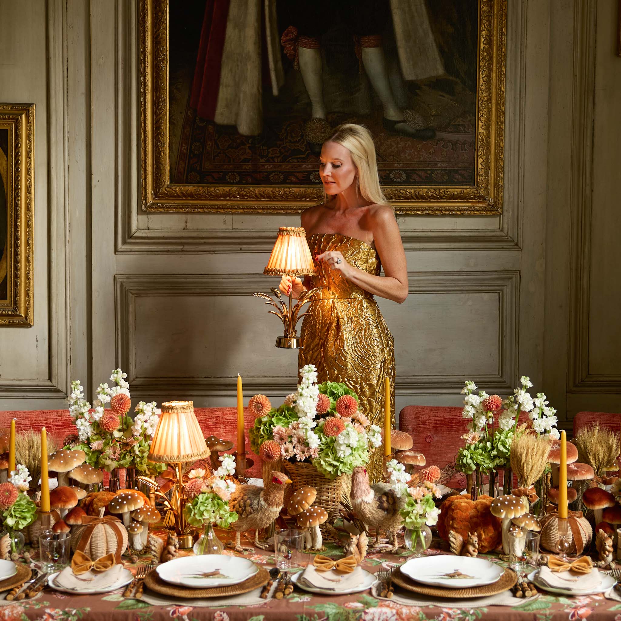 Caramel Silk Frilled Lampshade (18cm)