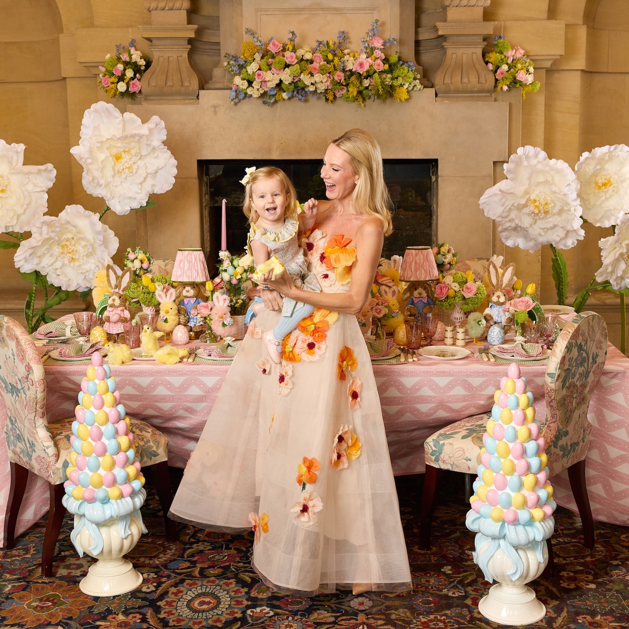 Extra Large Glossed Pastel Easter Egg Tree