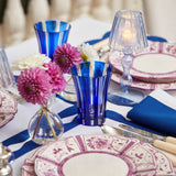 Quartet of glasses in a captivating shade of royal blue.