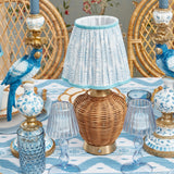Trio of Rechargeable Rattan Lamps