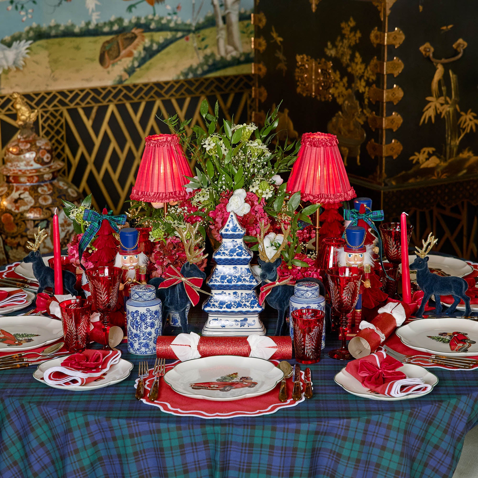 Chinoiserie China Christmas Tree