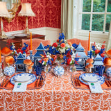 Whimsical charm: White Chinoiserie Pumpkin Family for an elegant touch.