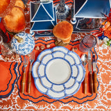 Blue Petal Bamboo Starter Plate (Set of 4)