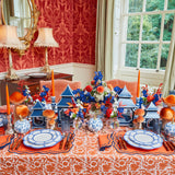 Valérie Orange & Navy Placemats (Set of 4)