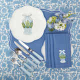Serena Blue Pheasant Tablecloth