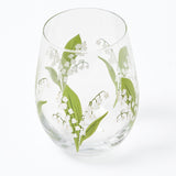 Lily of the Valley Painted Water Glasses (Set of 4)