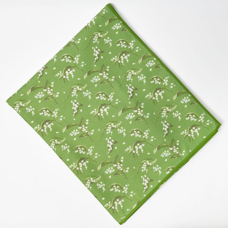 Green Lily of the Valley Tablecloth