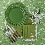 Green Lace Dinner Plate