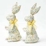 Green & Yellow Floral Bunny (Pair)