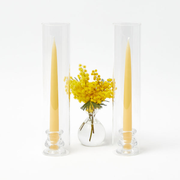 Claudia Glass Hurricane Candle Holder (Pair)