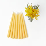 Handmade Soft Yellow Candles (Set of 8)