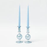 Small Camille Azure Candle Holders (Pair)