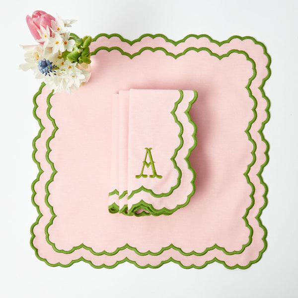 Lily Pink & Green Napkin (Set of 4)