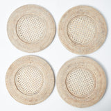 Natural Rattan Charger Plates (Set of 4)