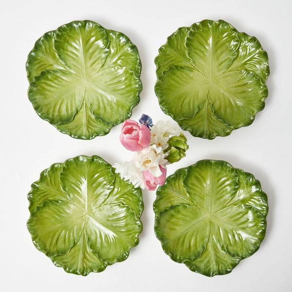 Serena Green Cabbage Starter Plate (Set of 4)